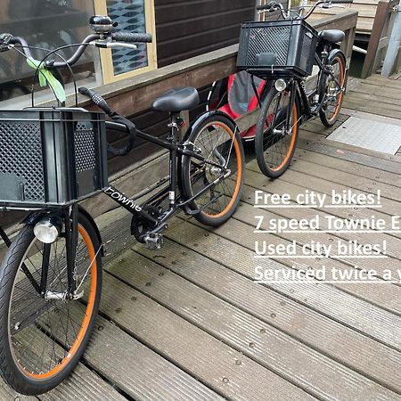 Houseboat Apartment With Water Terrace, Free Parking, Free Bikes & Fast Wifi 阿姆斯特丹 外观 照片