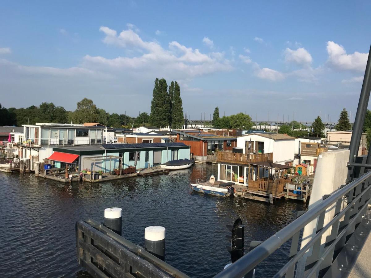 Houseboat Apartment With Water Terrace, Free Parking, Free Bikes & Fast Wifi 阿姆斯特丹 外观 照片