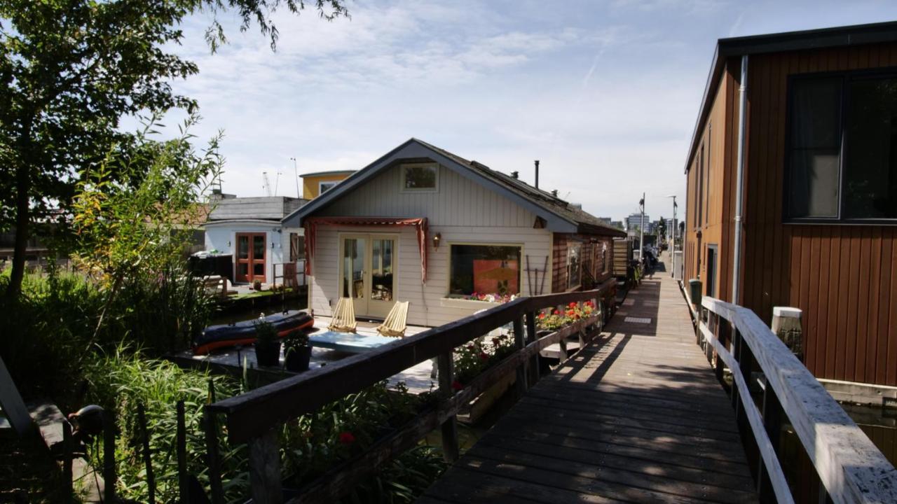 Houseboat Apartment With Water Terrace, Free Parking, Free Bikes & Fast Wifi 阿姆斯特丹 外观 照片